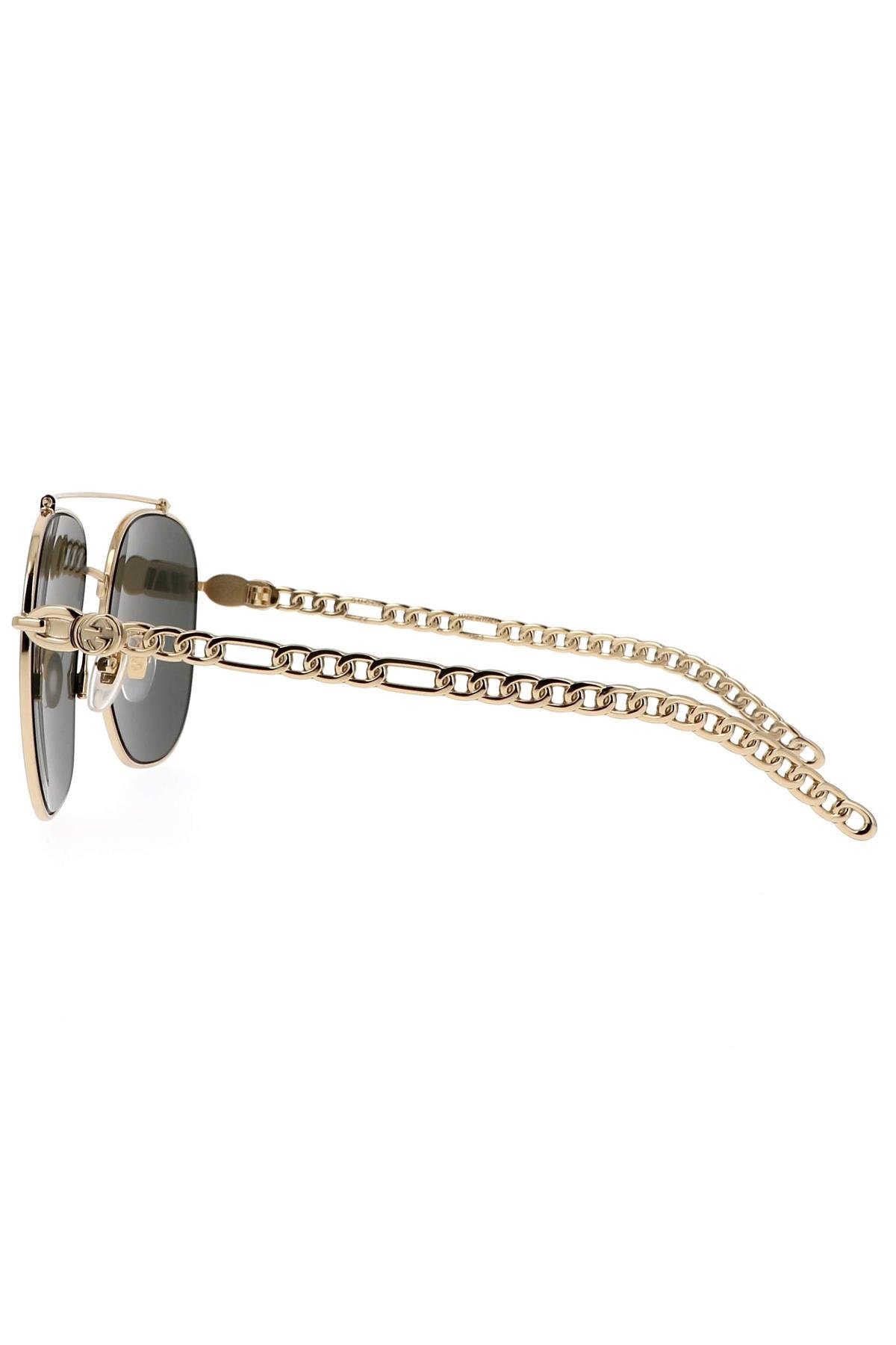 Gucci Gg0727S 001 Gold Güneş Gözlüğü