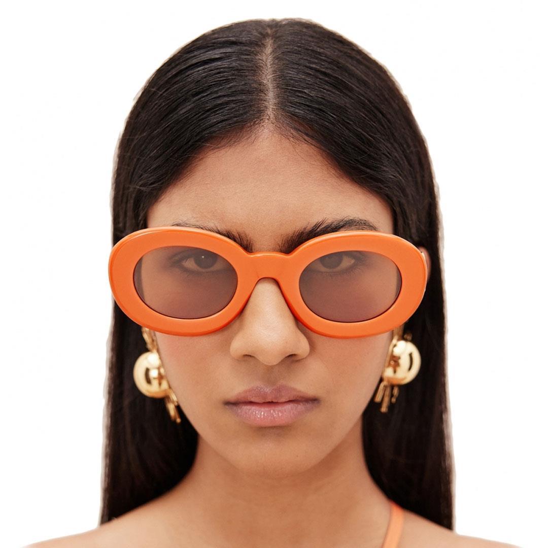 JACQUEMUS LES LUNETTES PRALU SUN MULTI ORANGE