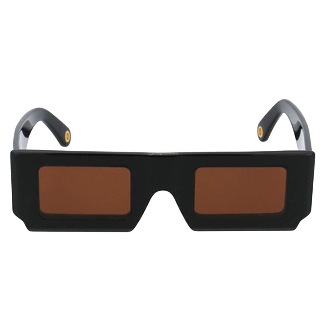 JACQUEMUS LES LUNETTES SOLEIL SUN BLACK - BROWN LENS