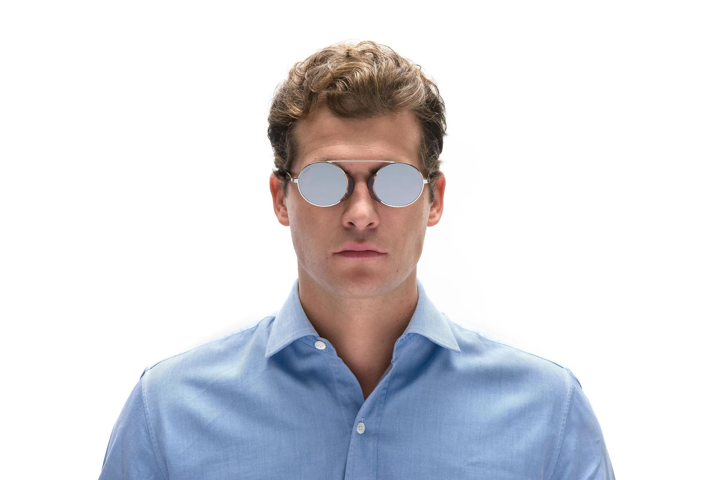 L.G.R Black Matt 00 // Flat Silver Mirror Unisex Güneş Gözlüğü