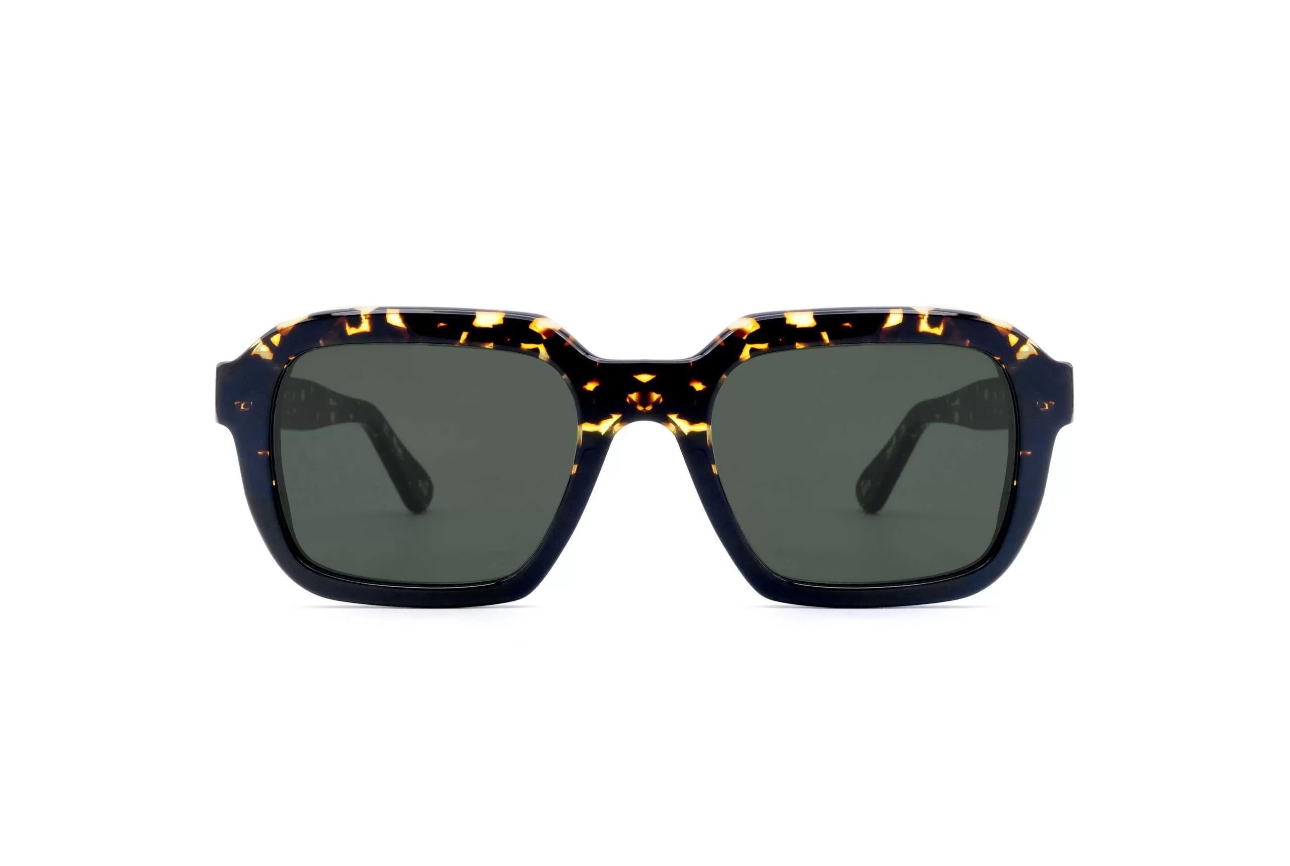 L.G.R Raffaello Black Havana Scuro 09B // Dark Green G15 Unisex Güneş Gözlüğü