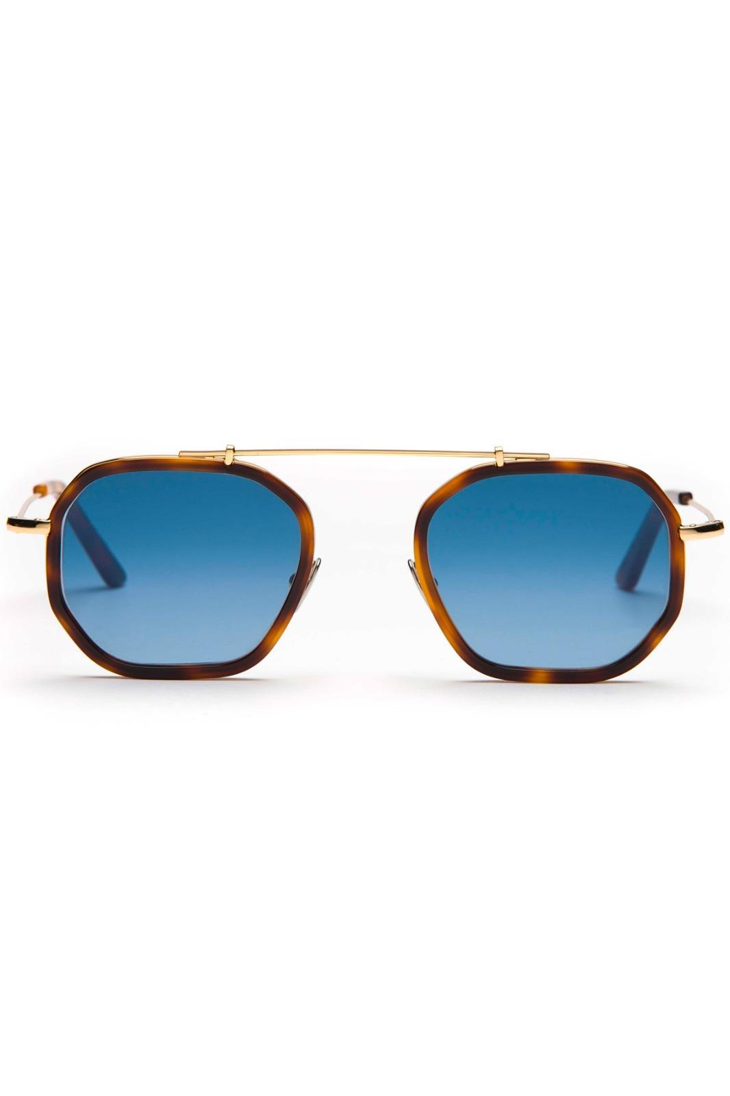 LGR Nomad II Havana Maculato Gradyan Mavi Unisex Güneş Gözlüğü