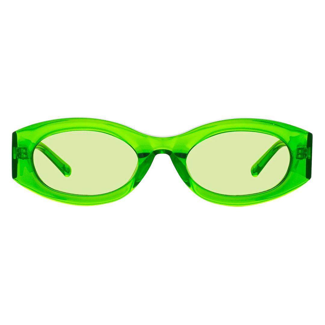 LINDA FARROW ATTICO BERTA SUN Green/Silver - Green Lens
