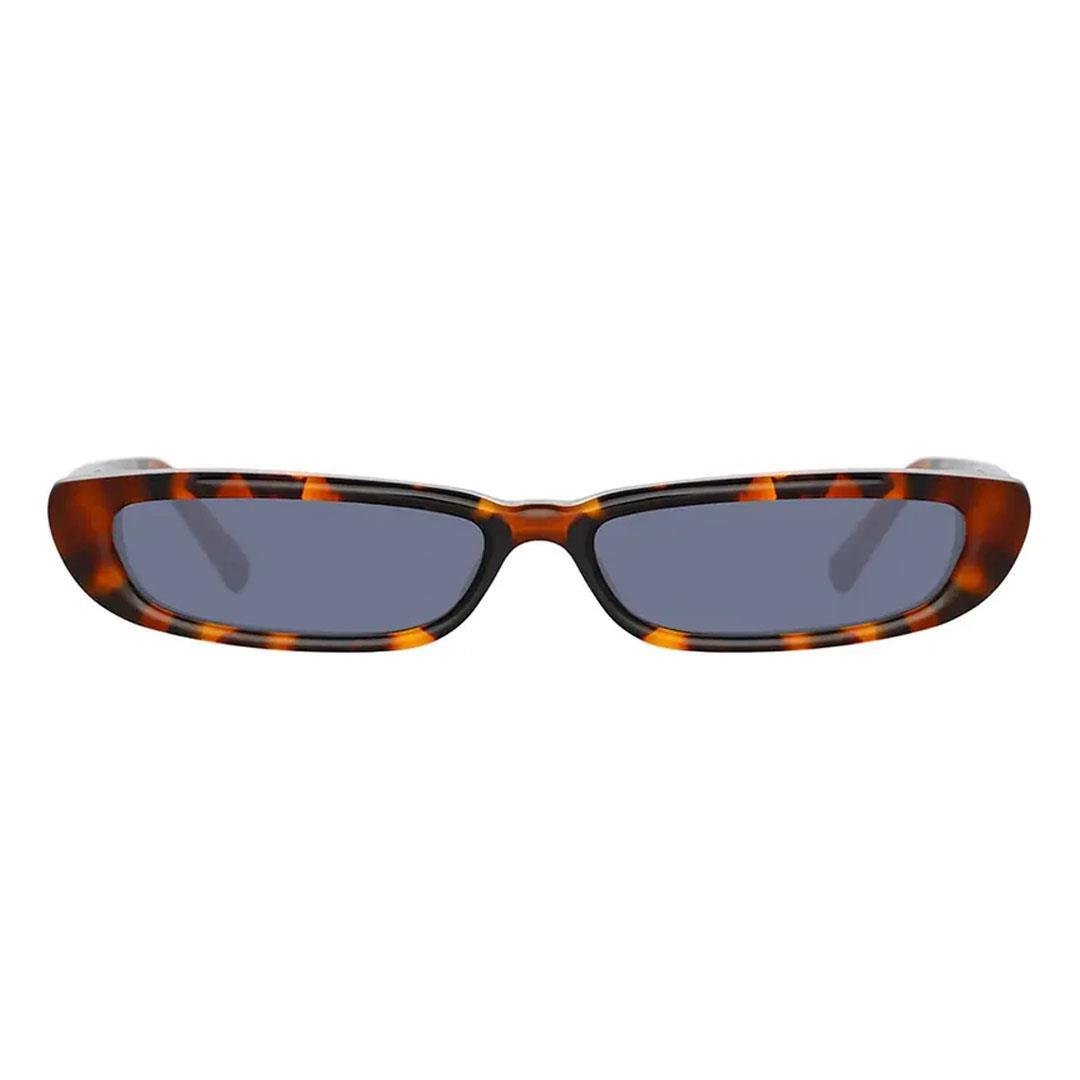 LINDA FARROW ATTICO THEA SUN T-Shell/Yellow Gold - Blue Lens