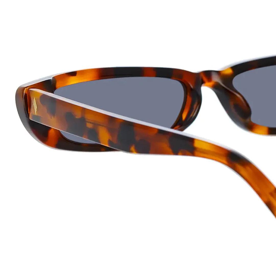 LINDA FARROW ATTICO THEA SUN T-Shell/Yellow Gold - Blue Lens