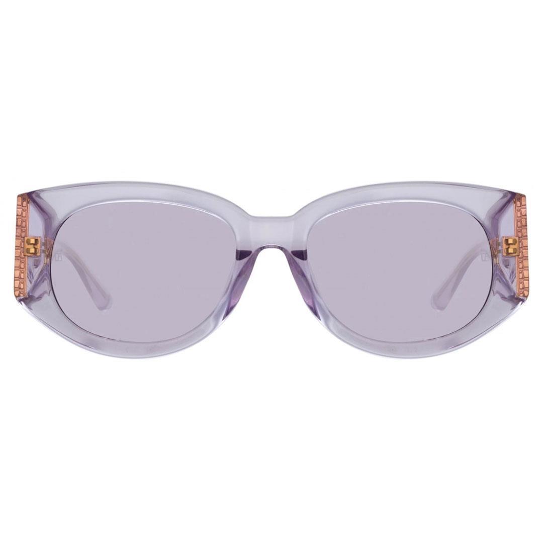 LINDA FARROW DEBBIE SUN Lilac/Yellow Gold - Solid Lilac