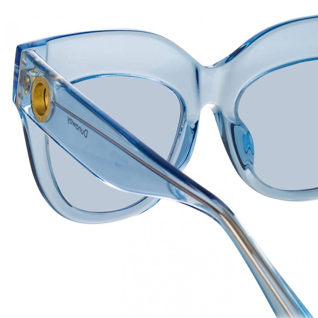 LINDA FARROW DUNAWAY SUN Blue/Yellow Gold - Solid Blue