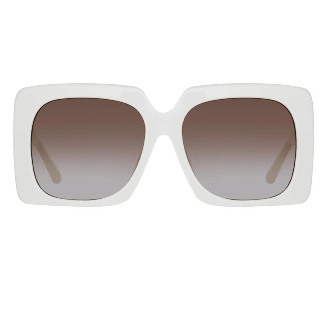 LINDA FARROW SIERRA SUN White/Taupe/Light Gold - Mocha Grad