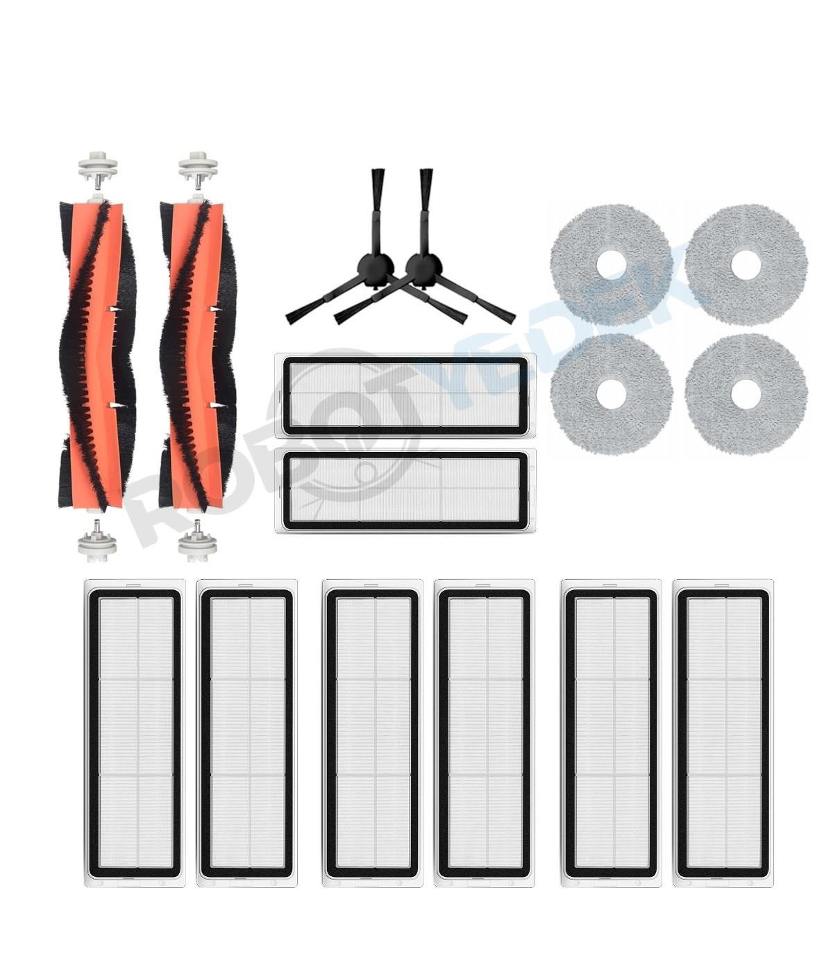 Dreame Bot L10S Pro Uyumlu Yedek Fırça Hepa Filtre Mop Seti-16 Parça