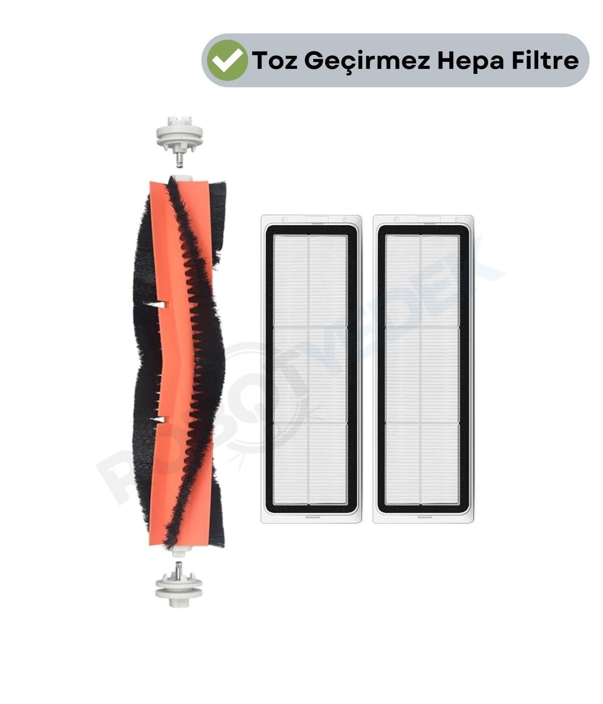 Dreame D10 Plus Gen 2 (RLL42SDA) Uyumlu Yedek Ana Fırça ve Hepa Filtre-3 Parça