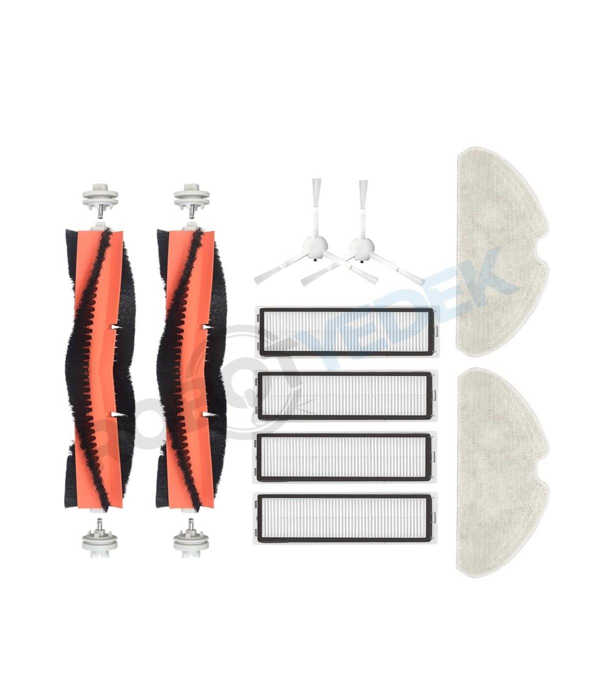 Dreame D10S D10S Pro Uyumlu Yedek Beyaz Yan Fırça Hepa Filtre Mop Seti-10 Parça