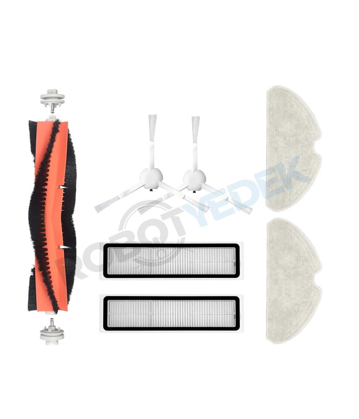 Dreame D10S D10S Pro Uyumlu Yedek Beyaz Yan Fırça Hepa Filtre Mop Seti-7 Parça