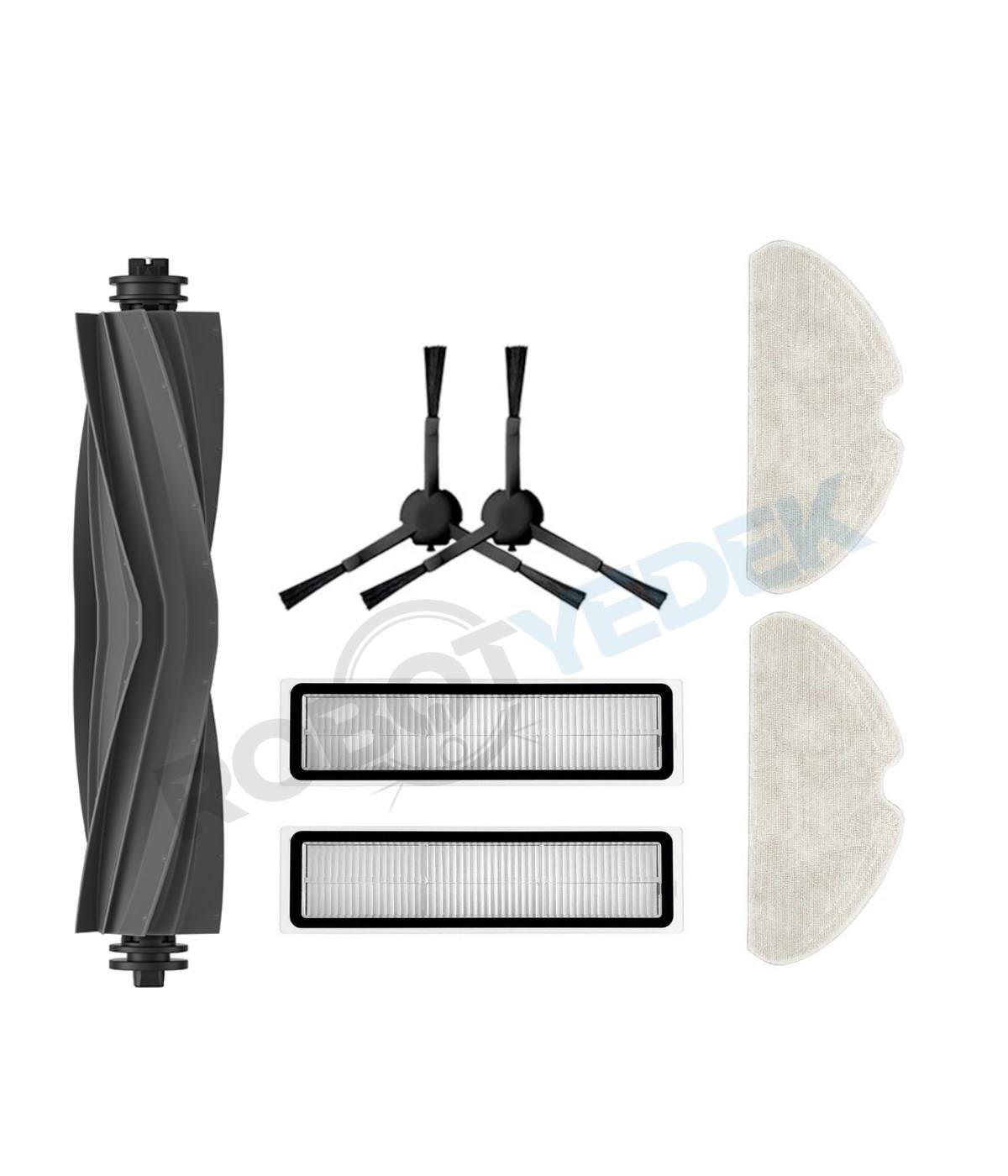 Dreame D10S D10S Pro Uyumlu Yedek Silikon Fırça Hepa Filtre Mop Seti-7 Parça