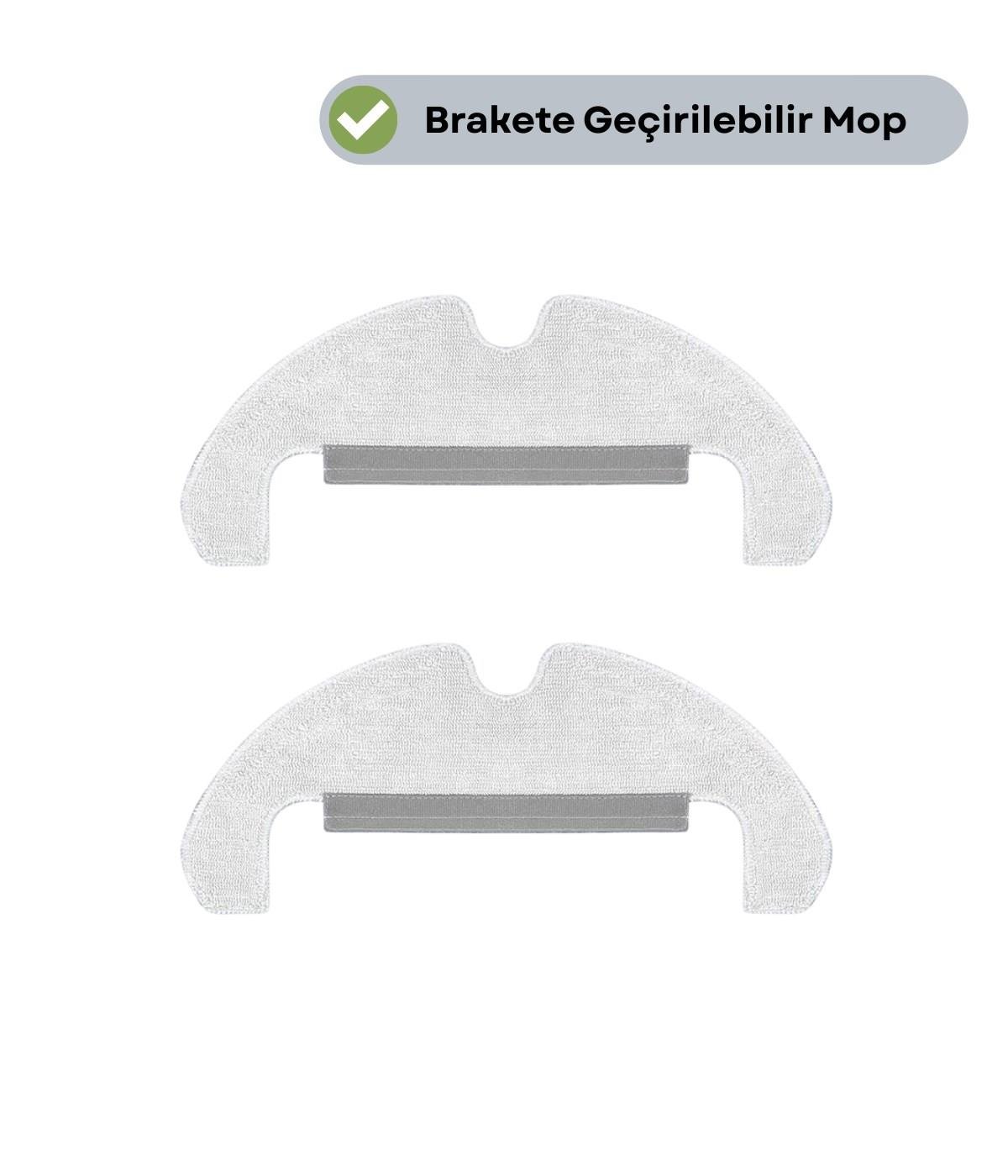 Dreame D10S Plus (RLS6AD) Uyumlu 2 Adet Mikrofiber Mop Bez