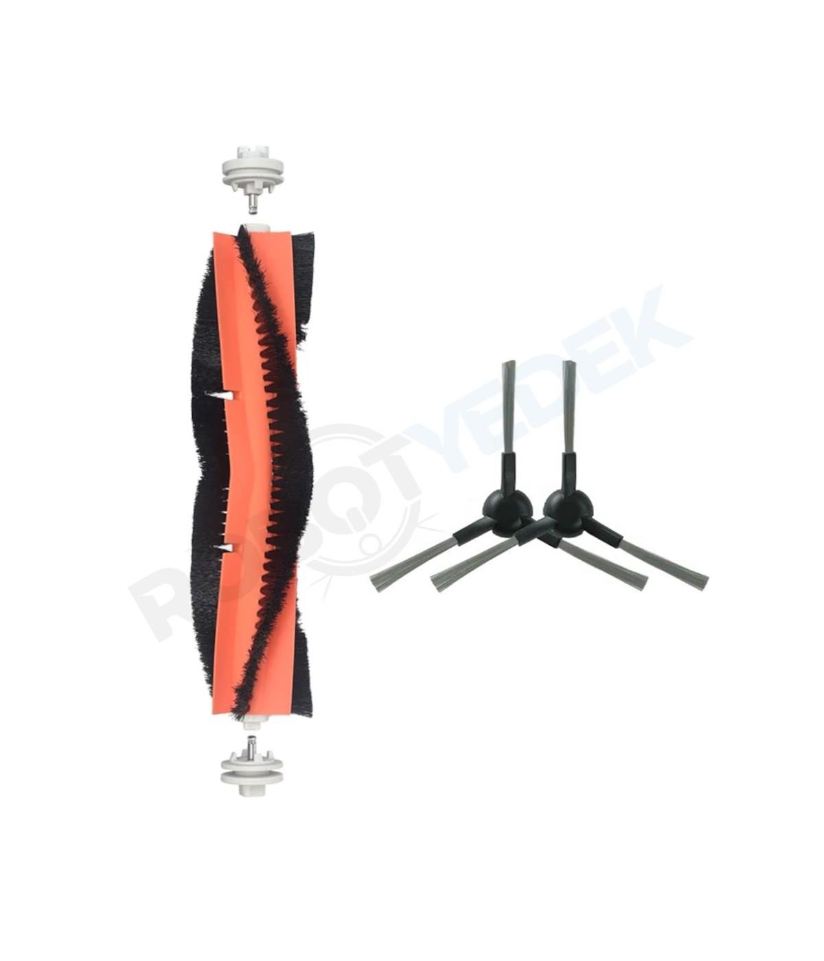 Dreame D10S Plus (RLS6AD) Uyumlu Yedek Ana Fırça ve Yan Fırça-3 Parça