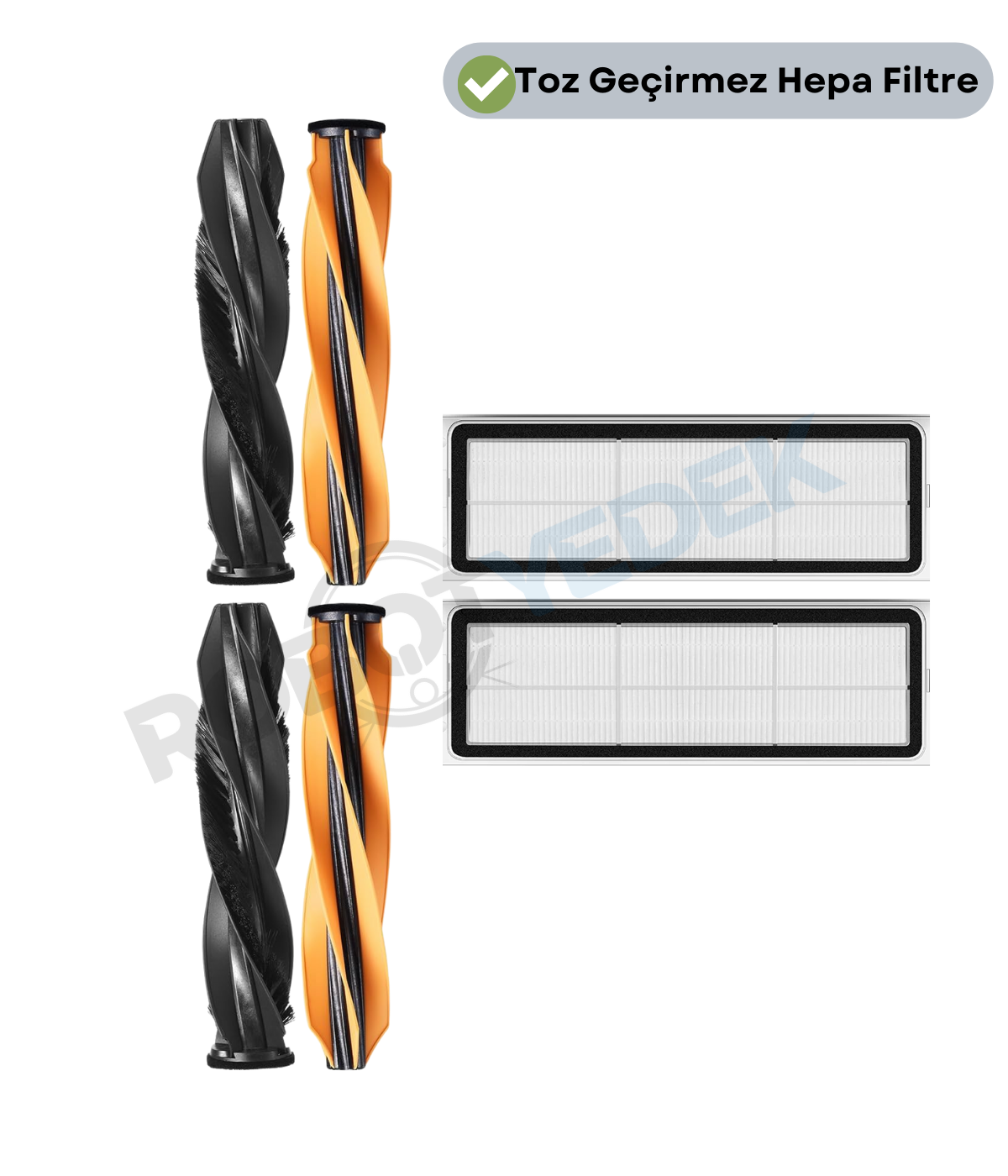 Dreame D20 (ULTRA DEĞİL) RLD35GA Ana Fırça ve Hepa Filtre-4 Parça