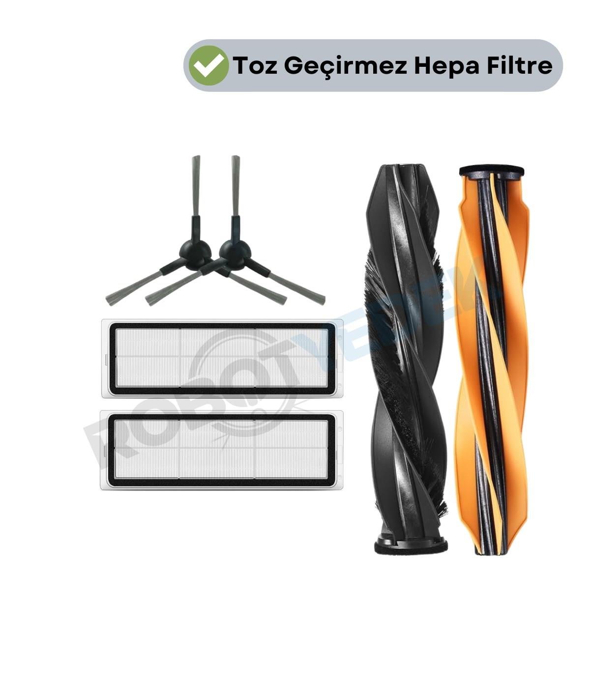 Dreame D20 (ULTRA DEĞİL) RLD35GA Mopsuz Ana Fırça Hepa Filtre Seti-5 Parça