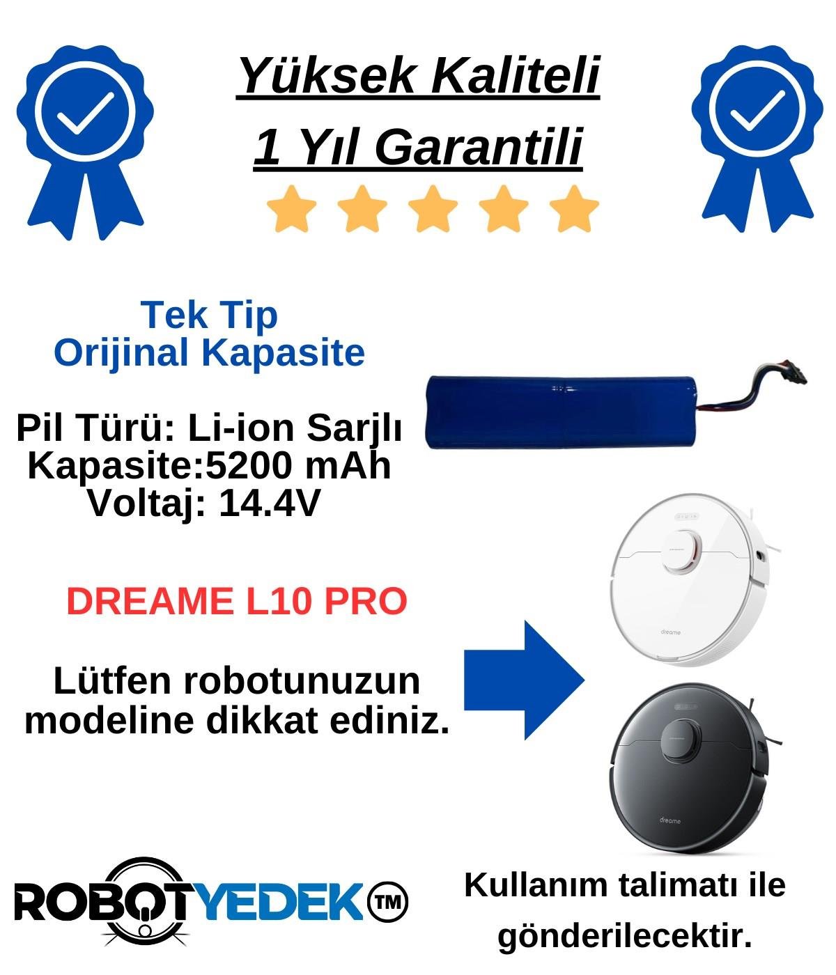 Dreame L10 Pro Bataryası