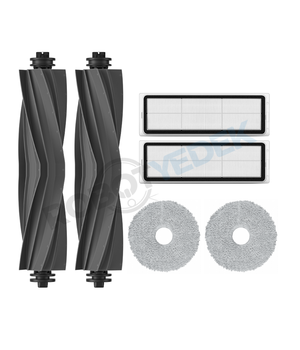 Dreame L10 S Ultra Uyumlu Yedek Kauçuk Fırça Hepa Filtre Mop Seti-6 Parça