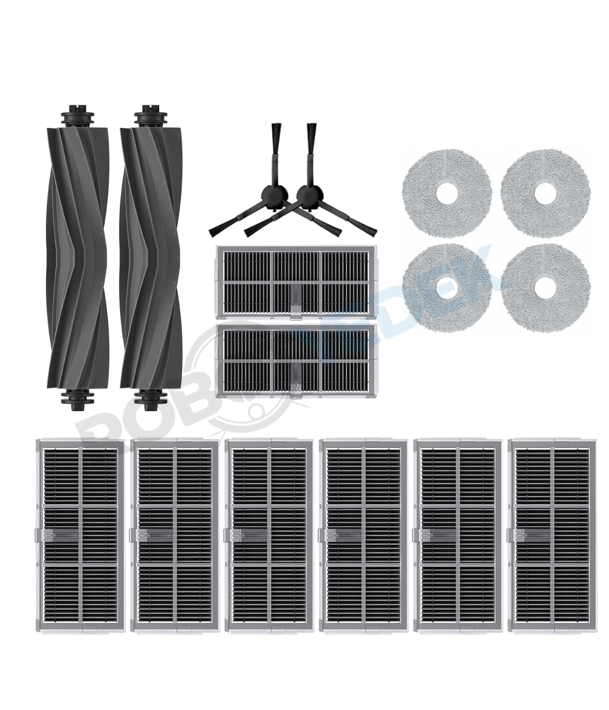 Dreame L10S Pro Ultra Kauçuk Fırça Hepa Filtre Mop Seti-16 Parça