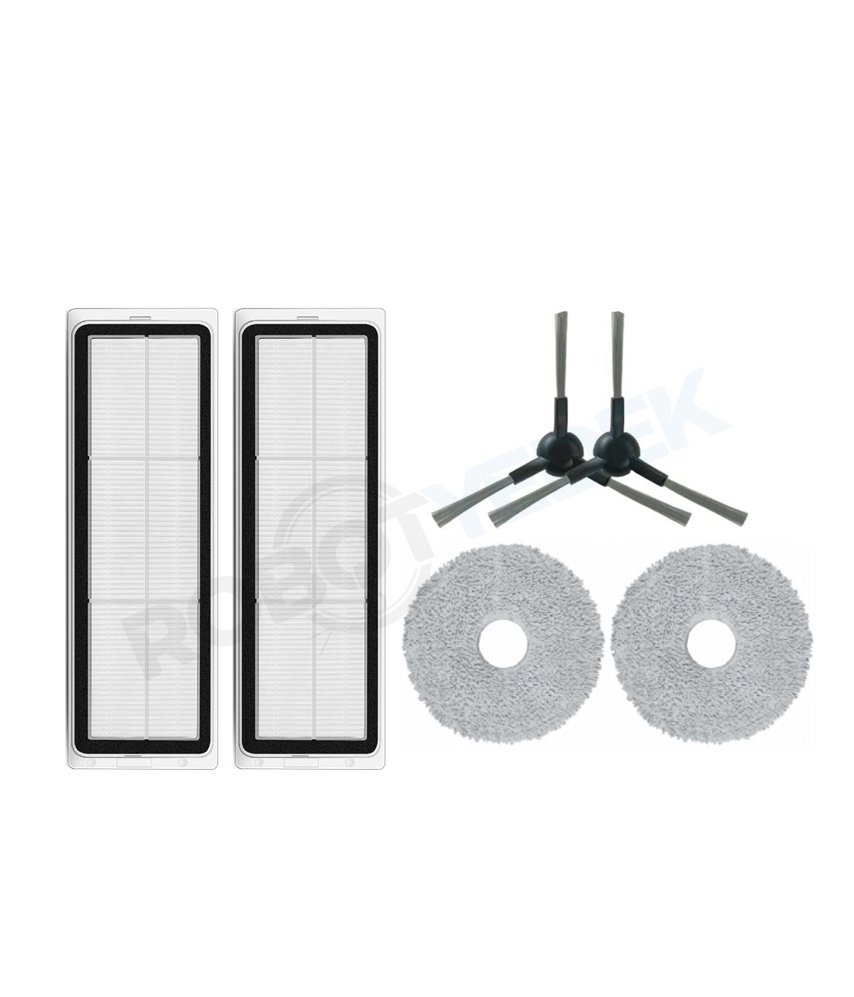 Dreame L40 Plus Uyumlu Yedek Hepa Filtre Yan Fırça Mop-6 Parça