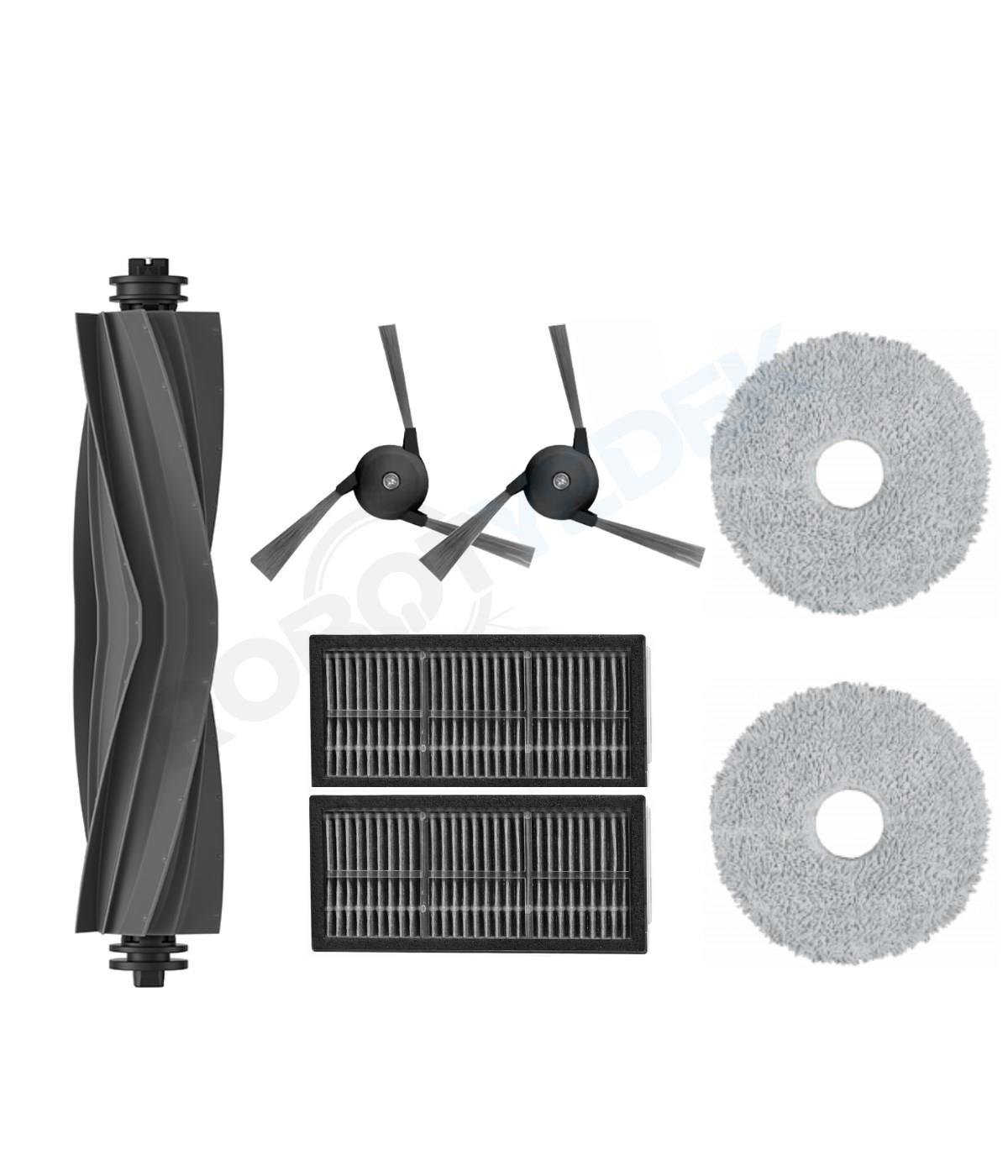 Dreame L40 Ultra Uyumlu Kauçuk Fırça Hepa Filtre Mop Seti-7 Parça