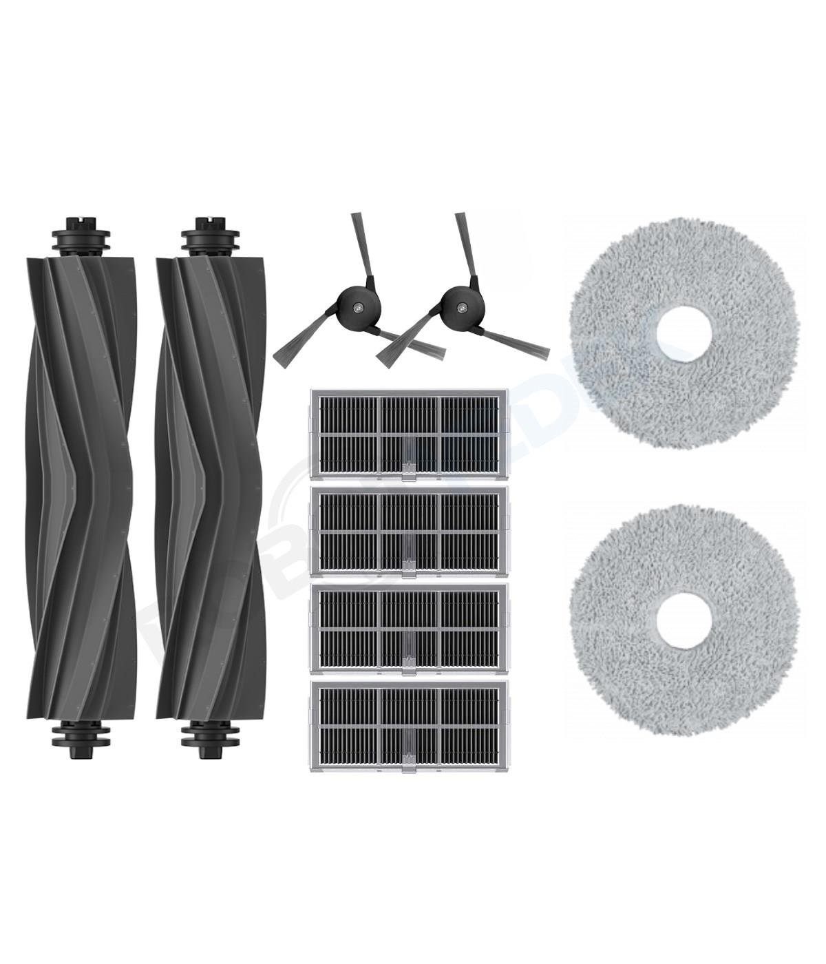 Dreame L40 Ultra Uyumlu Kauçuk Fırça Hepa Filtre Mop Seti-10 Parça