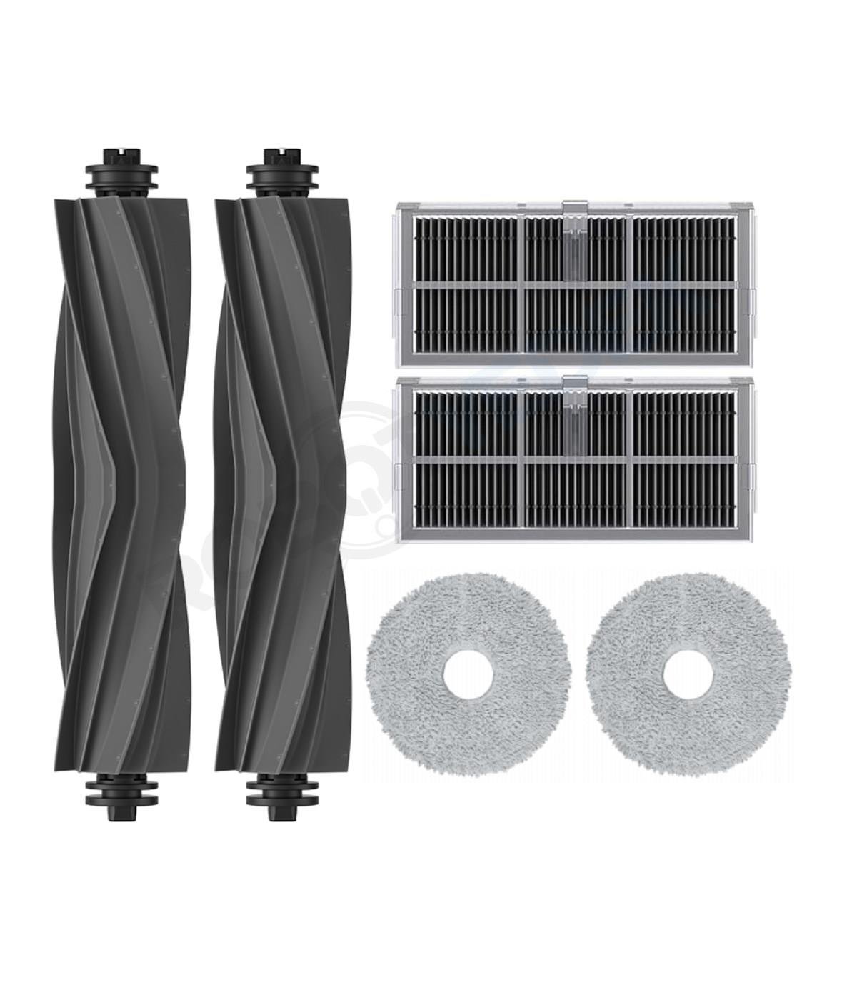 Dreame L40 Ultra Uyumlu Kauçuk Fırça Hepa Filtre Mop Seti-6 Parça