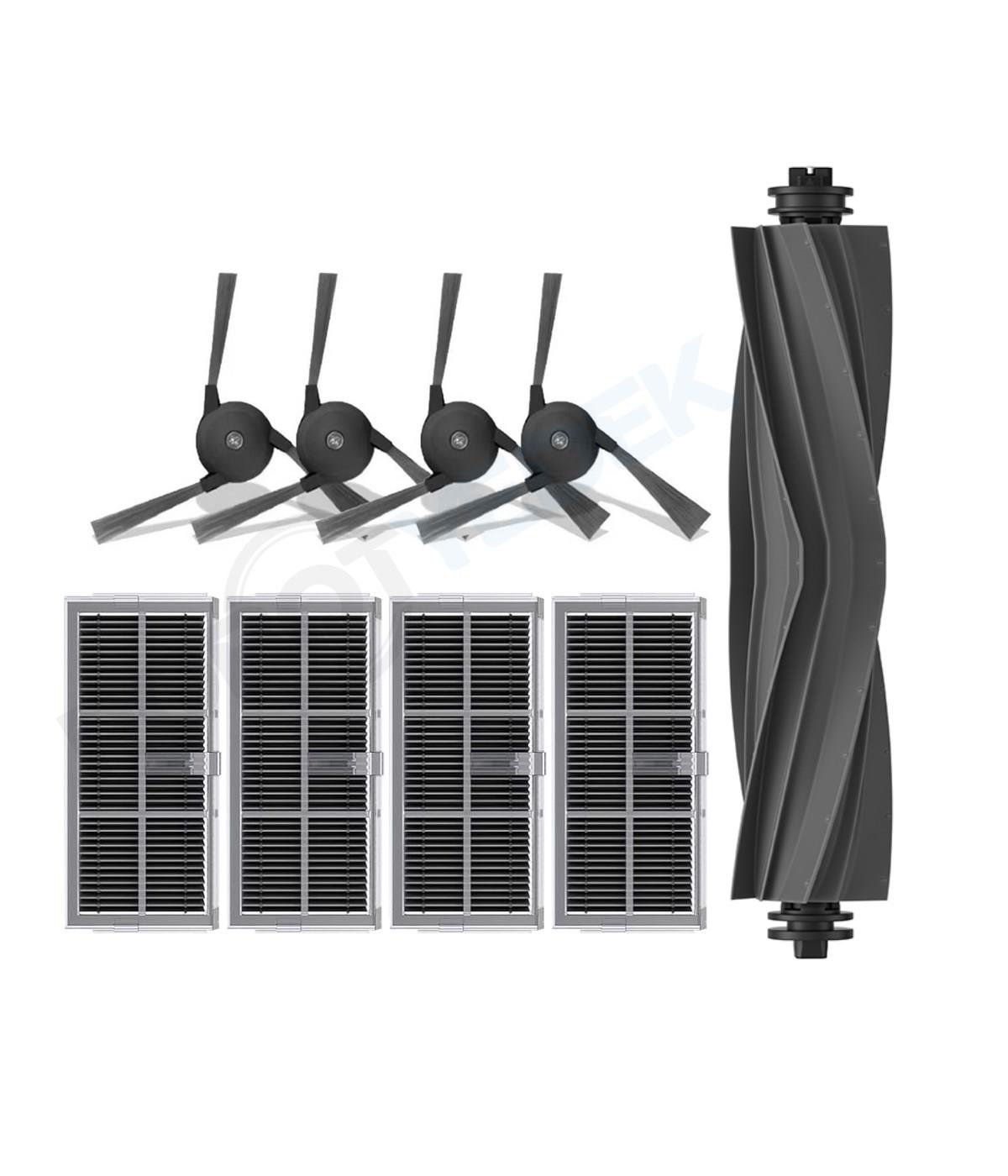 Dreame L40 Ultra Uyumlu Mopsuz Kauçuk Fırça Hepa Filtre Seti-9 Parça