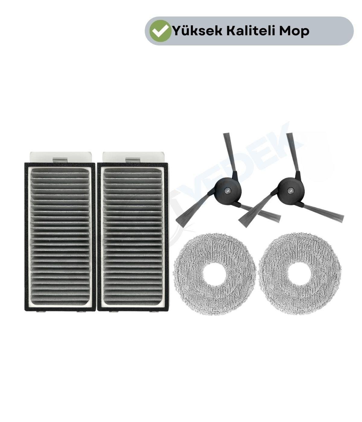 Dreame L40S Pro Ultra (RLL74CE) Hepa Filtre Yan Fırça Mop-6 Parça