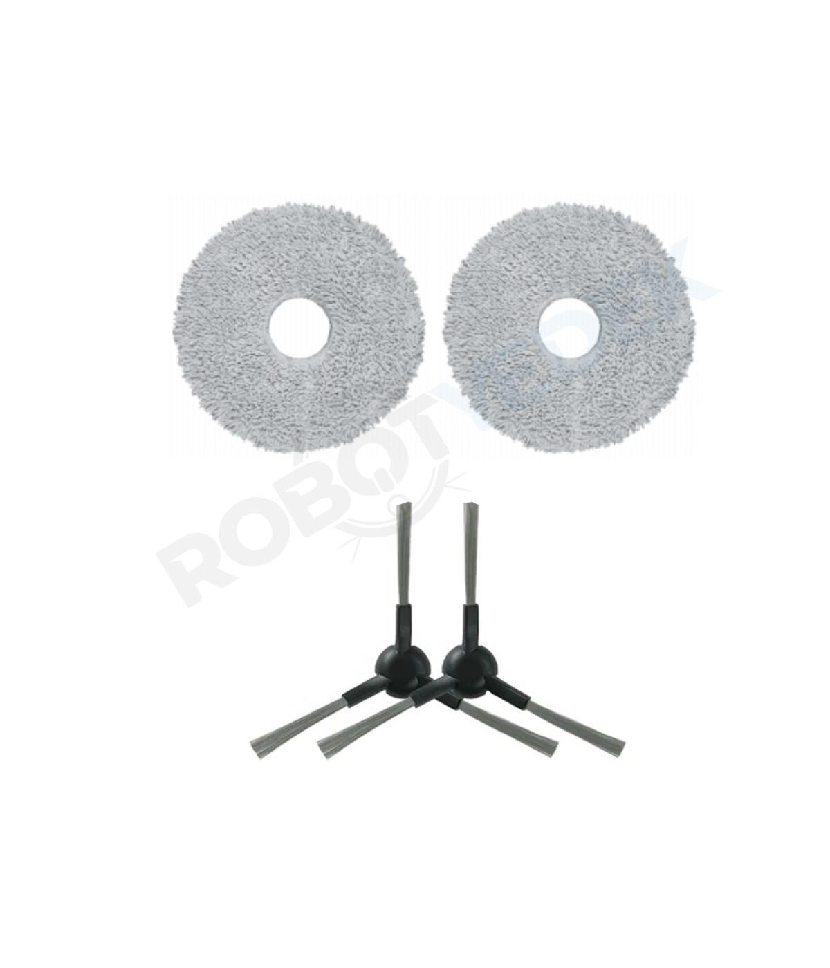 Dreame X30 Ultra Uyumlu Mop ve Yan Fırça-4 Parça