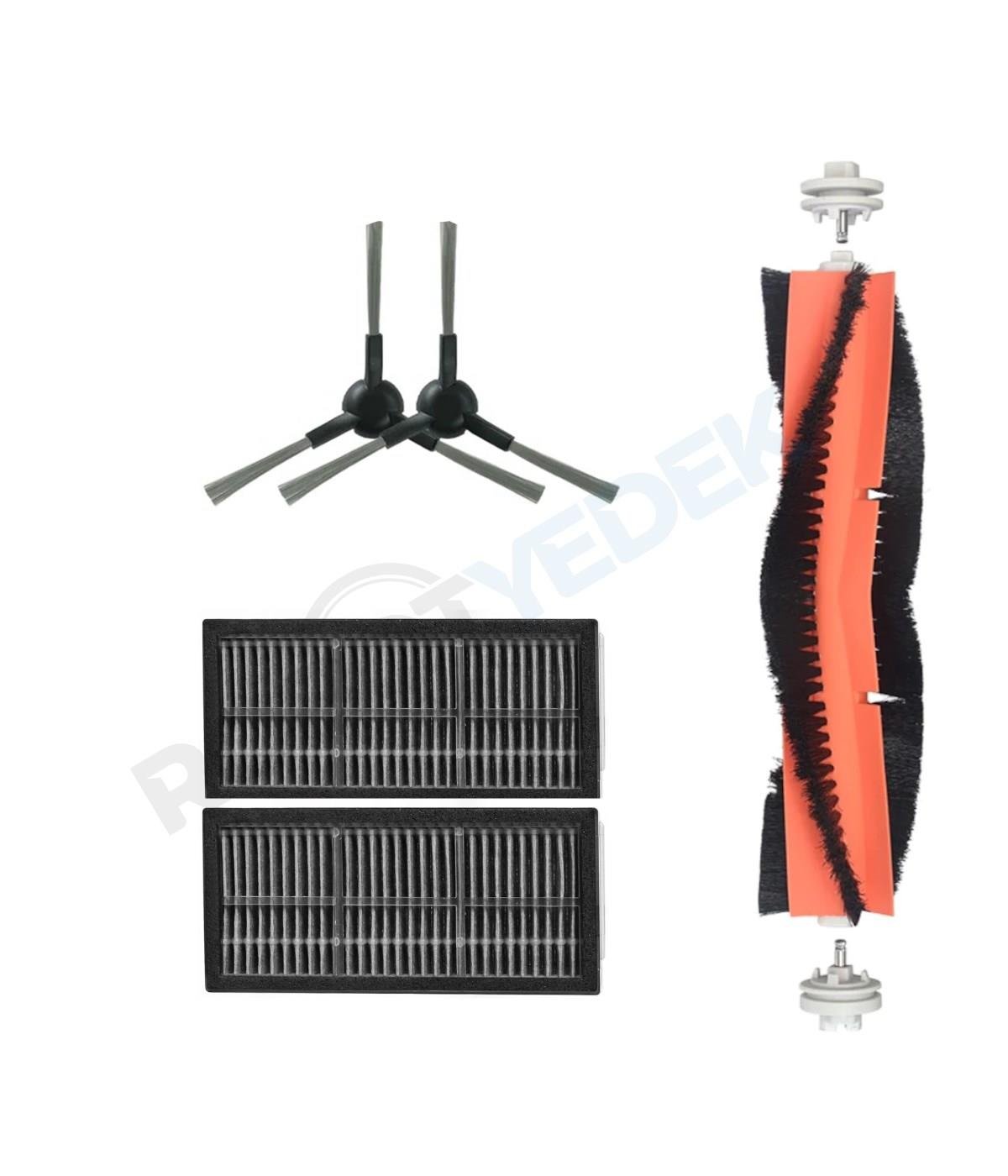 Dreame X30 Ultra Uyumlu Mopsuz Fırça Hepa Filtre Seti-5 Parça