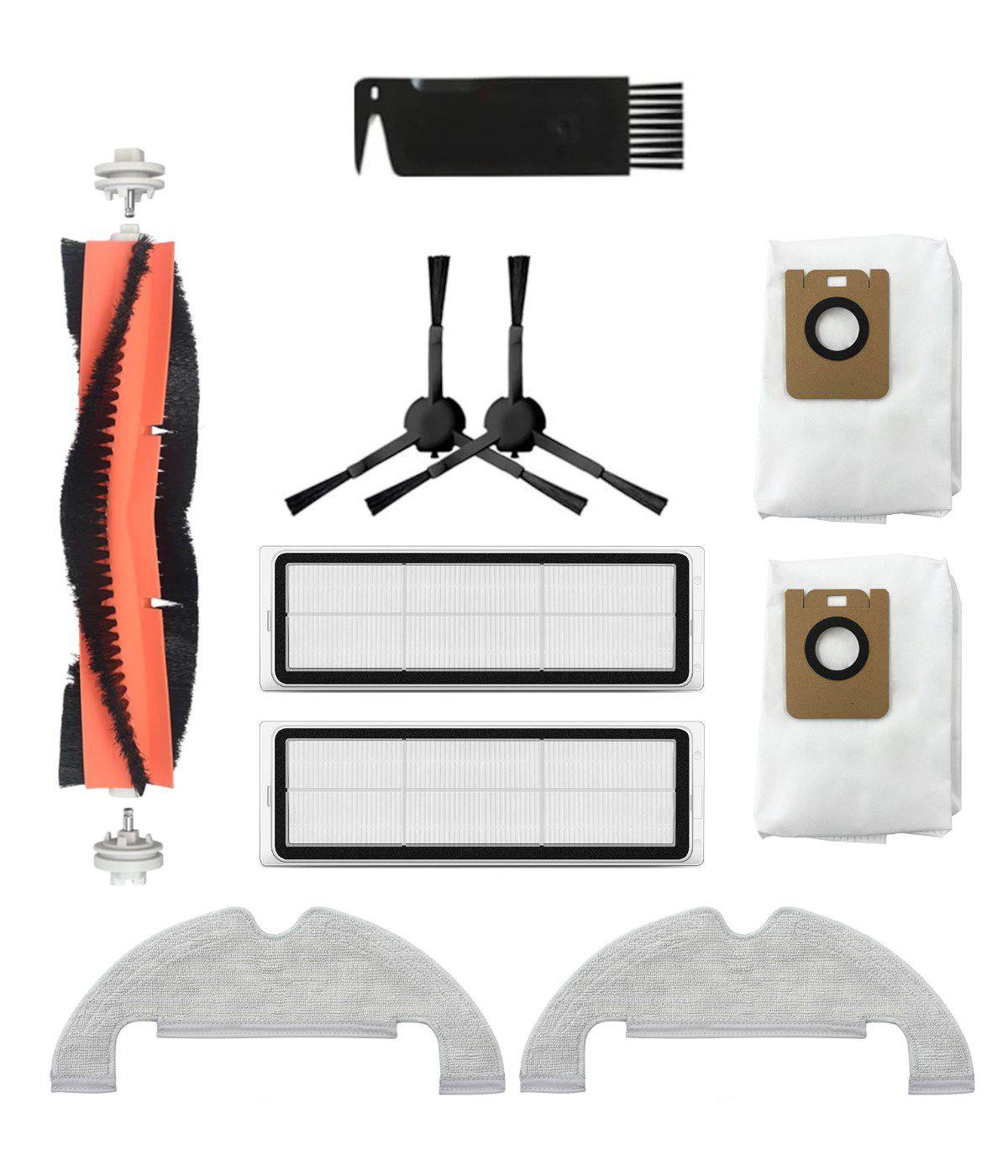 Dreame Z10 Pro Uyumlu Yedek Fırça Filtre Mop Toz Torbası-10 Parça