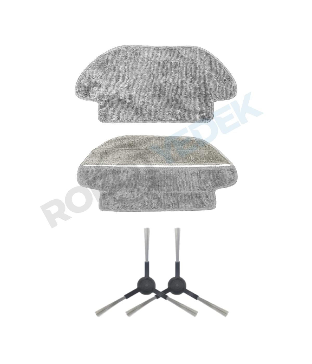 Karcher RCV 3 Uyumlu Yedek Mop ve Yan Fırça-4 Parça