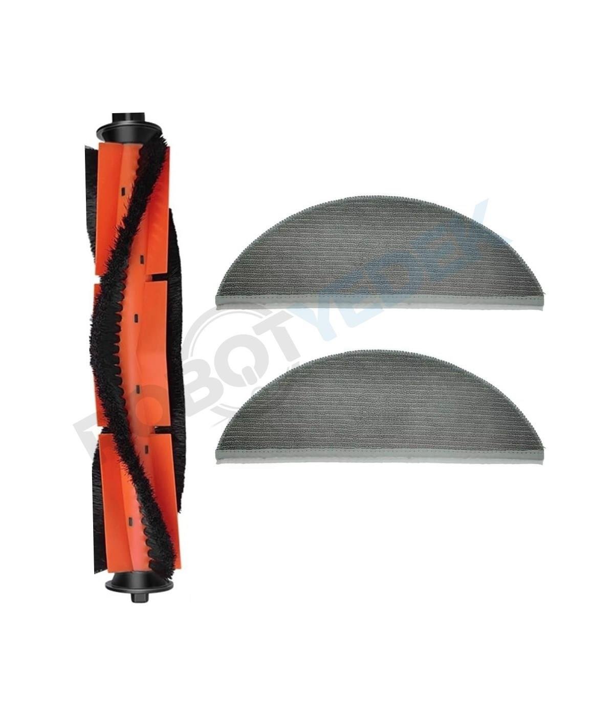 Lydsto R1 Pro Uyumlu Yedek Ana Fırça ve Mop Bez-3 Parça