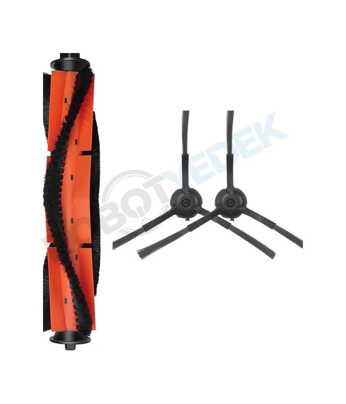 Lydsto R1 Pro Uyumlu Yedek Ana Fırça ve Yan Fırça-3 Parça