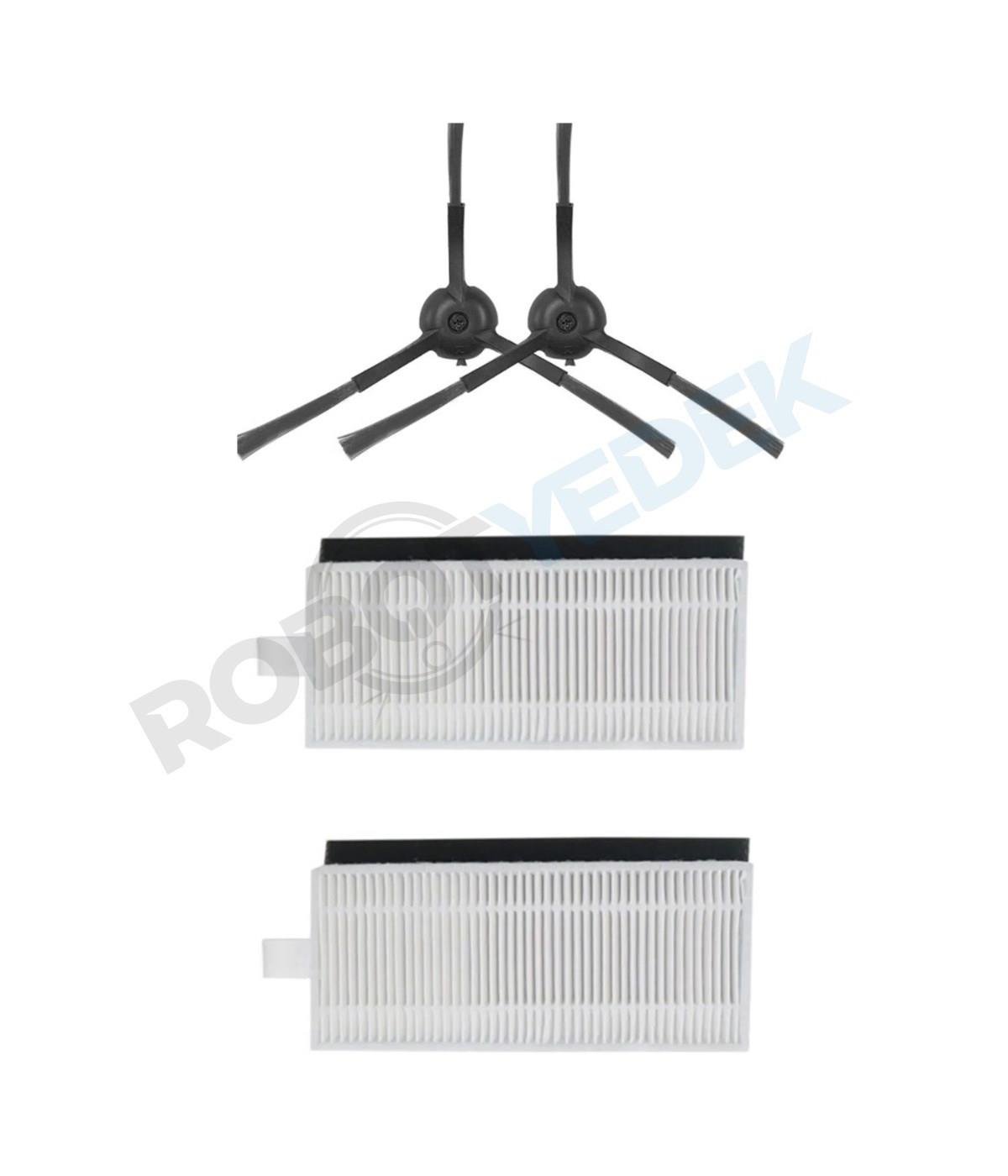 Lydsto R1 Pro Uyumlu Yedek Hepa Filtre ve Yan Fırça-4 Parça