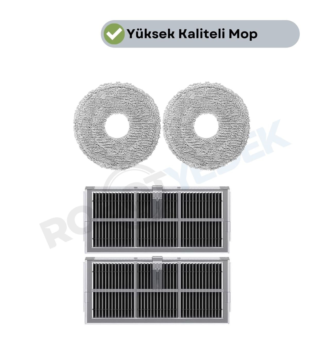 Mova E40 Ultra Uyumlu Mop ve Hepa Filtre-4 Parça