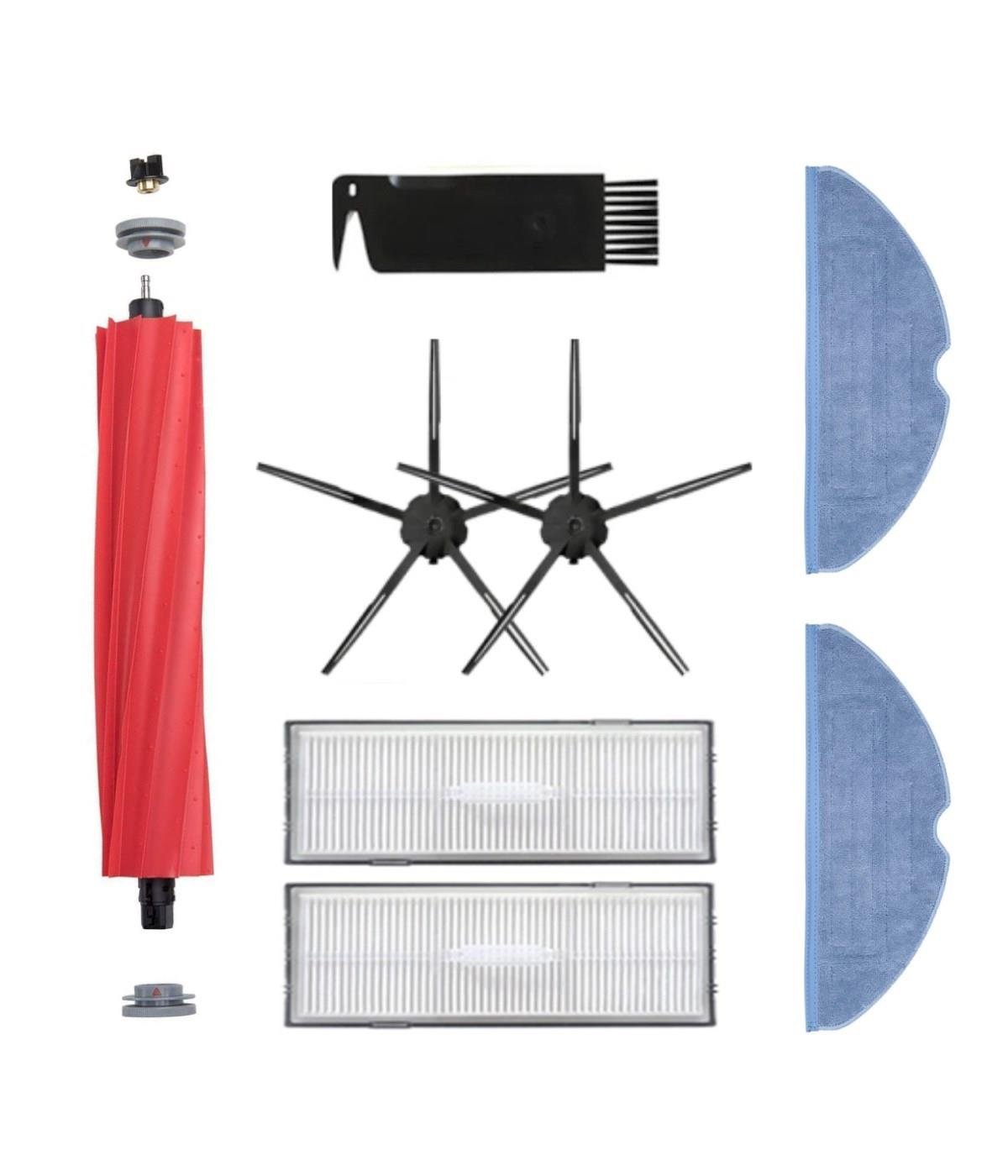 Roborock G10 Uyumlu Yedek Fırça Hepa Filtre Mop Seti-8 Parça