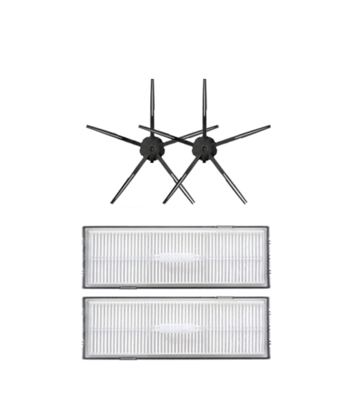 Roborock G10 Uyumlu Yedek Hepa Filtre ve Yan Fırça-4 Parça