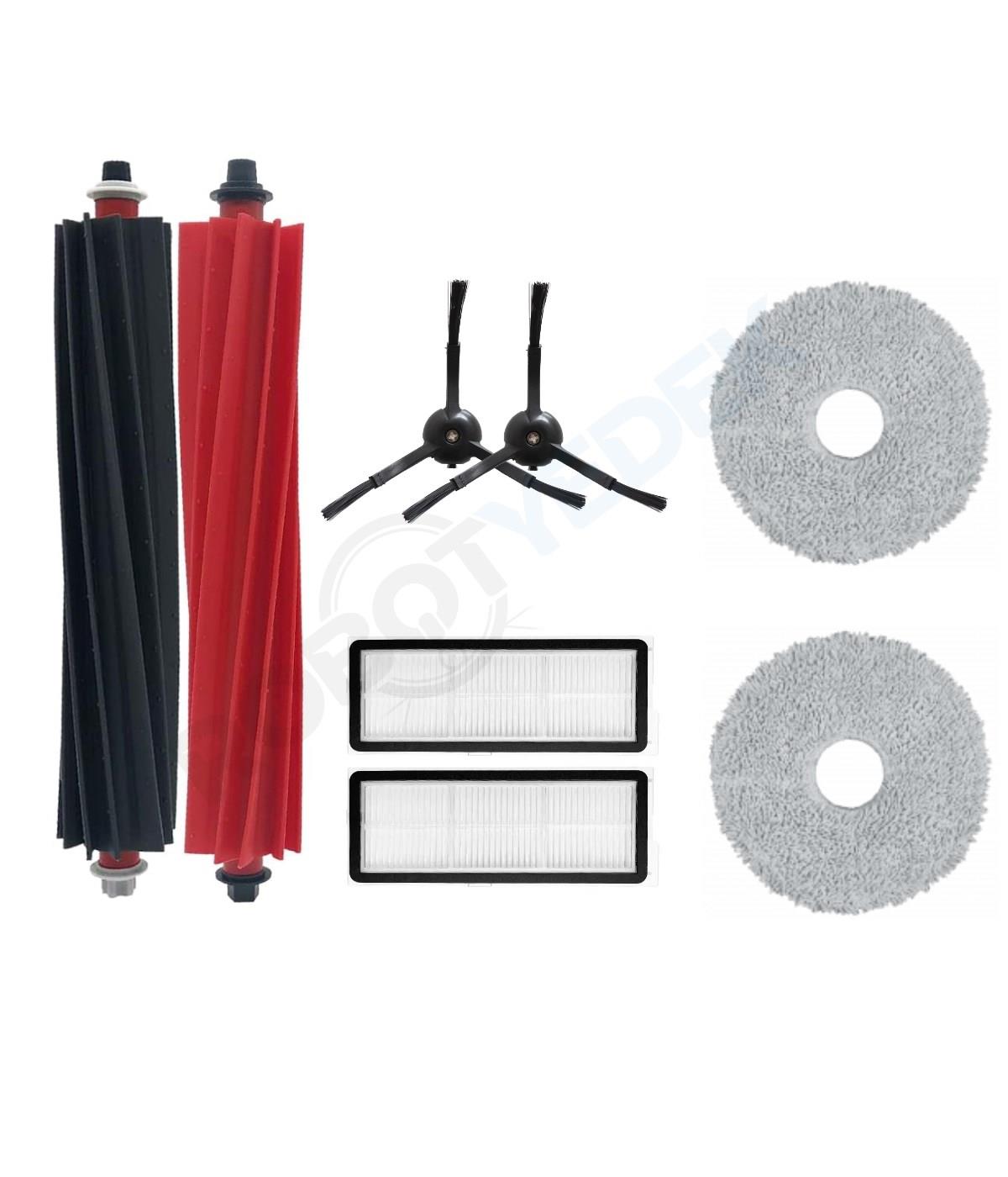 Roborock Q Revo Master Siyah Uyumlu Fırça Hepa Filtre Mop Seti-7 Parça
