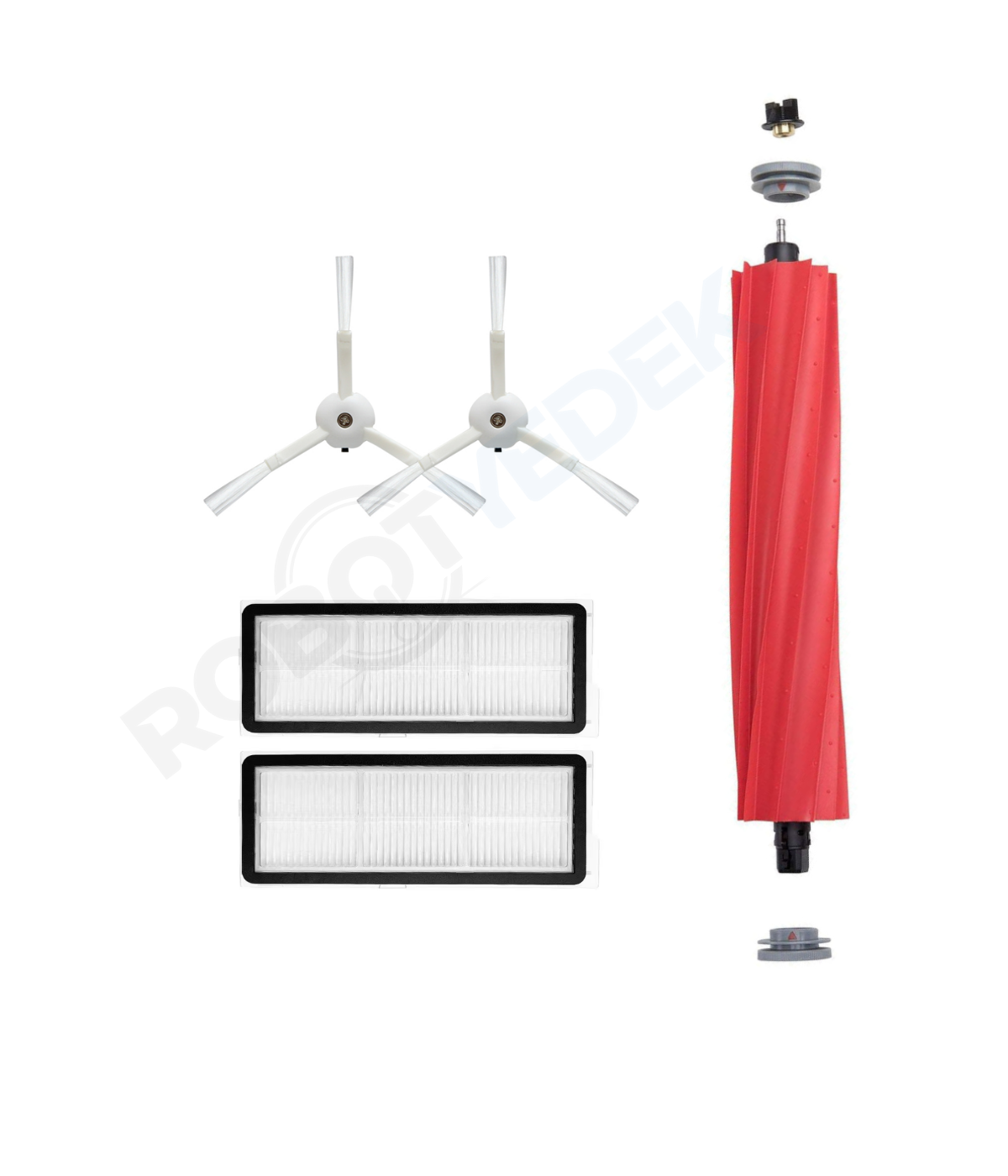 Roborock Q Revo MaxV Uyumlu Mopsuz Fırça Hepa Filtre Seti-5 Parça