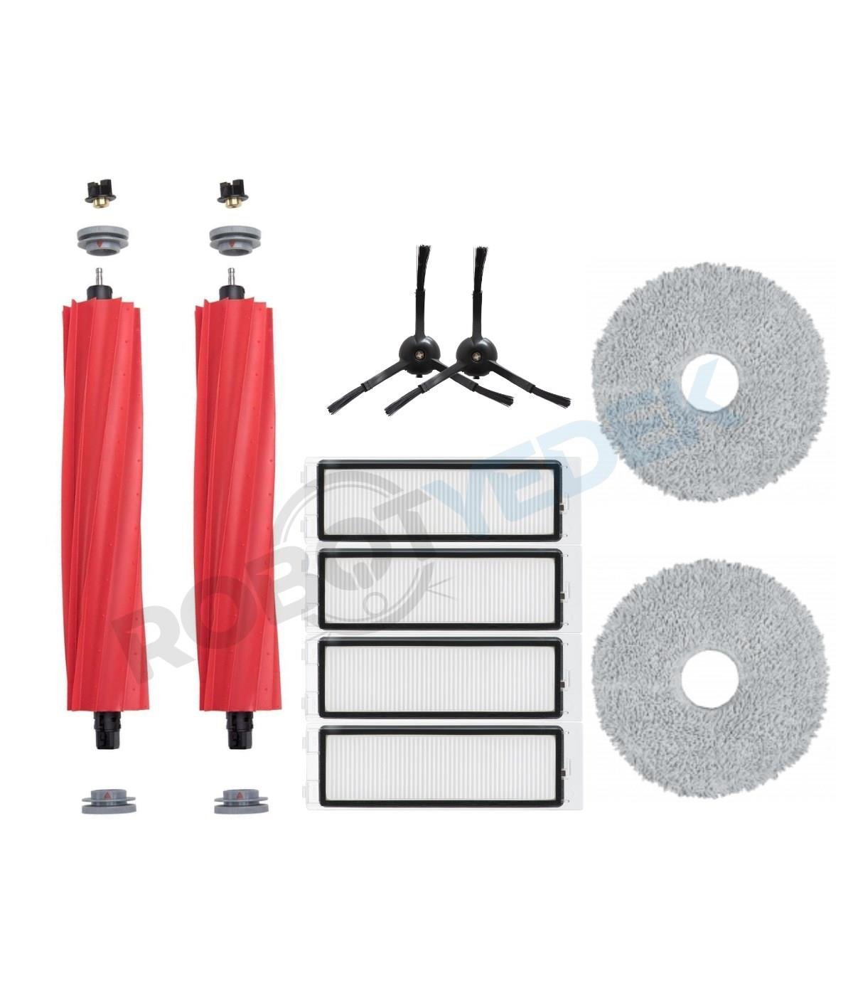 Roborock Q Revo Siyah Uyumlu Fırça Hepa Filtre Mop Seti-10 Parça