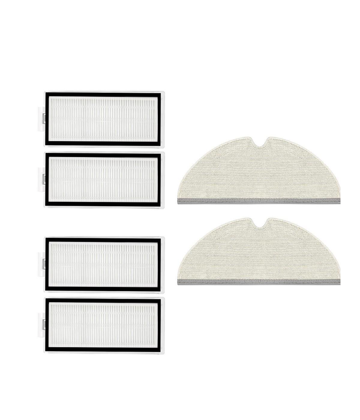 Roborock Q5 Pro, Q5 Pro Plus Uyumlu Yedek Hepa Filtre ve Mop-6 Parça