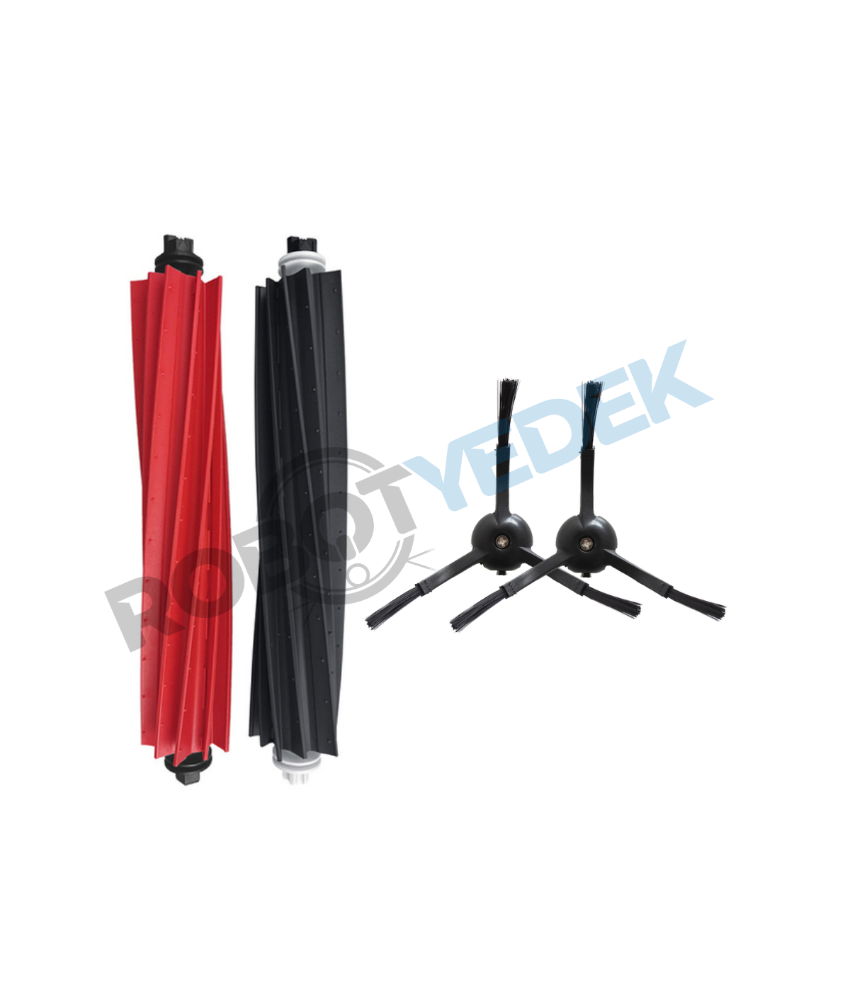 Roborock Q5 Pro, Q5 Pro Plus Uyumlu Yedek Ana Fırça Takımı ve Yan Fırça-4 Parça