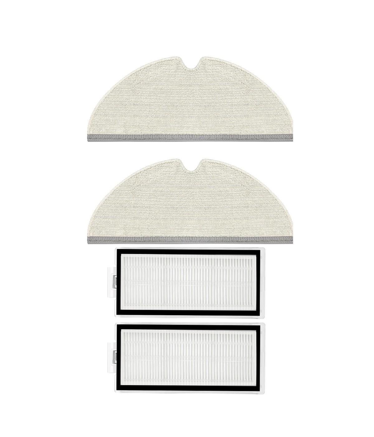 Roborock Q5 Pro, Q5 Pro Plus Uyumlu Yedek Mop ve Hepa Filtre-4 Parça