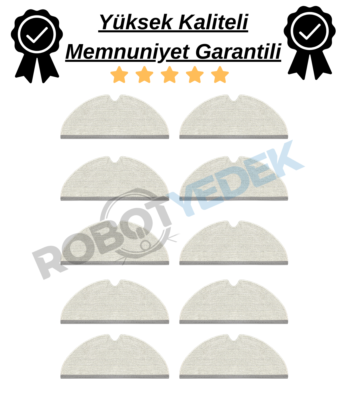 Roborock Q7 Max Uyumlu 2 Adet Mop Fiber Paspas