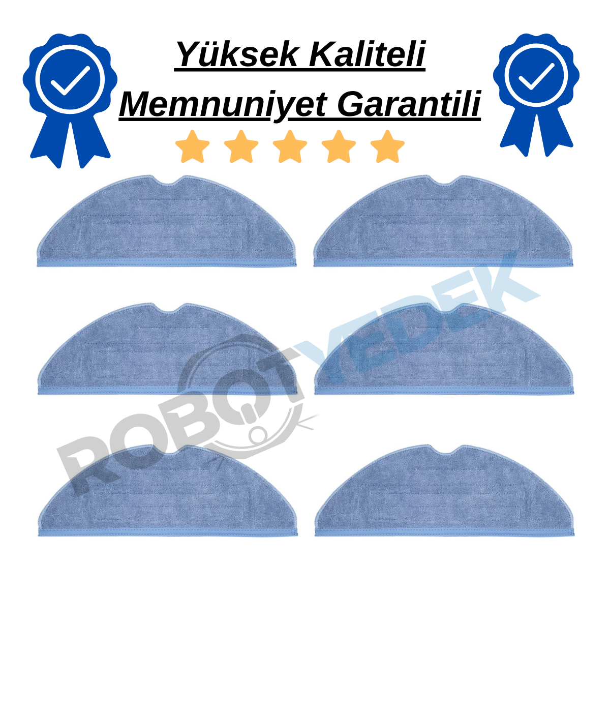 Roborock Q7 Max Uyumlu 2 Adet Mop Fiber Paspas