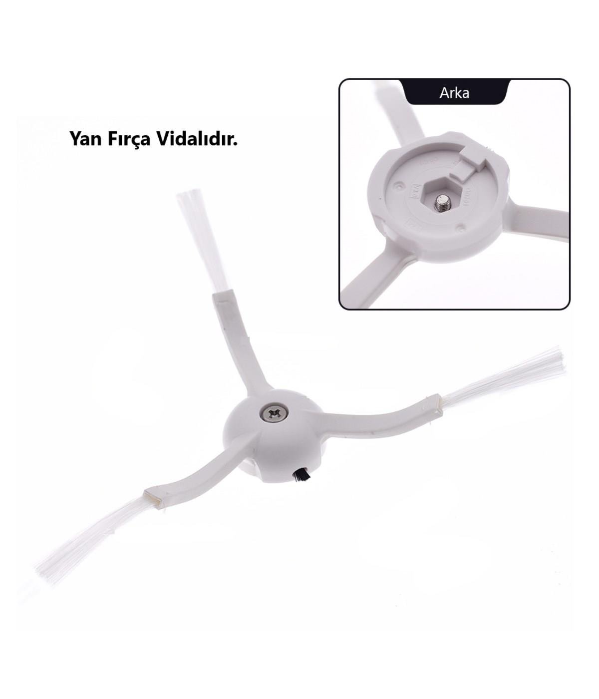 Roborock Q8 Max Plus Beyaz Uyumlu Yedek Fırça Hepa Filtre Toz Torba Seti-10 Parça