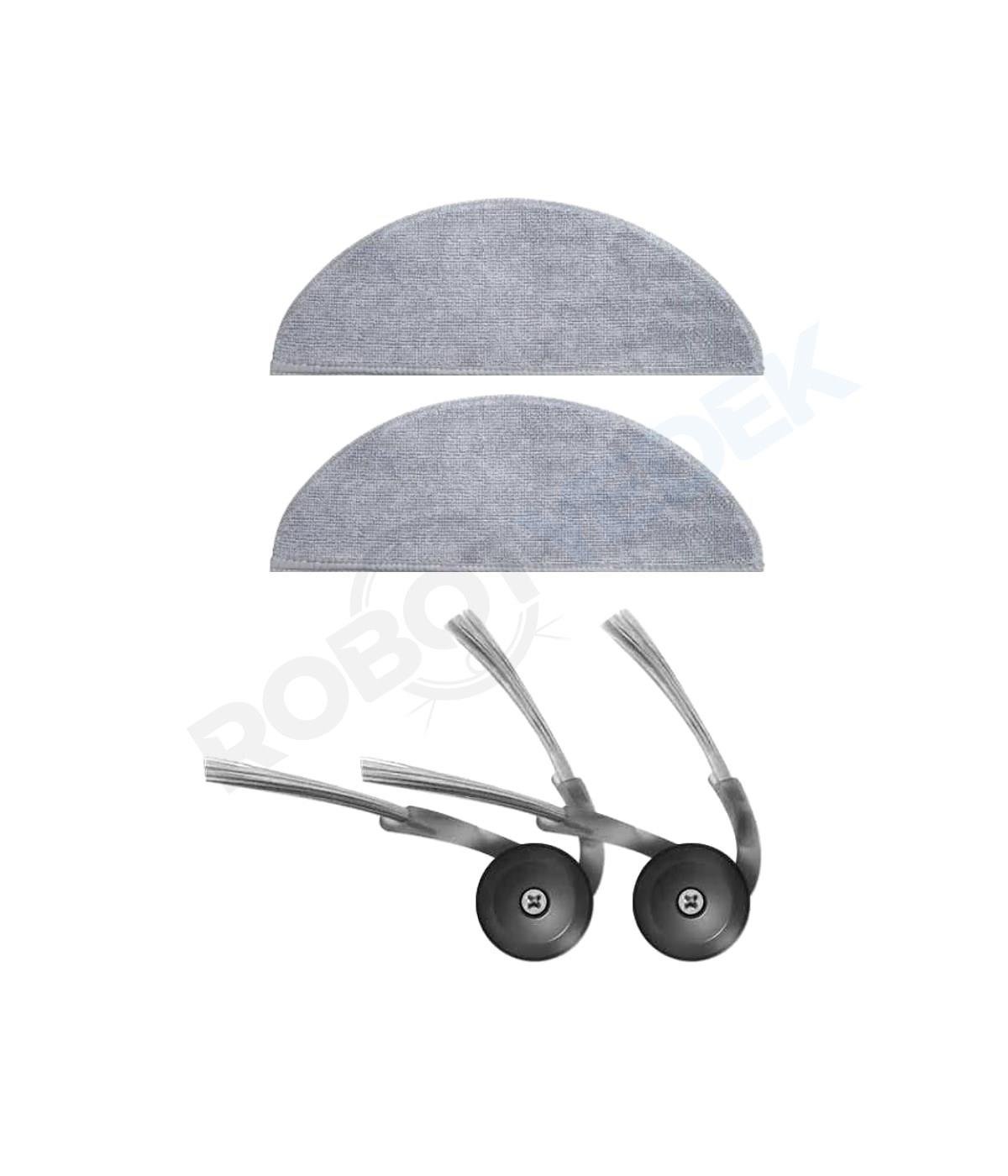 Roborock Q8 Max Pro (2025 Model!) Uyumlu Mop ve Yan Fırça-4 Parça